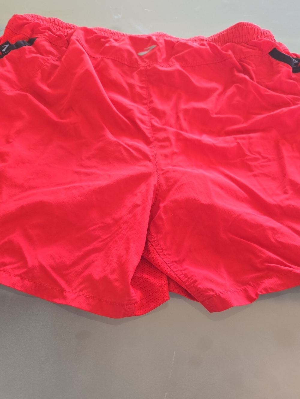 Brooks Men's Athletic Shorts in Bright Red